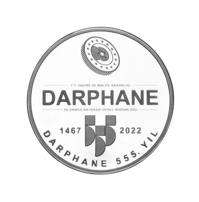 Darphane 555.Yıl  Gümüş - Kadife Kutulu