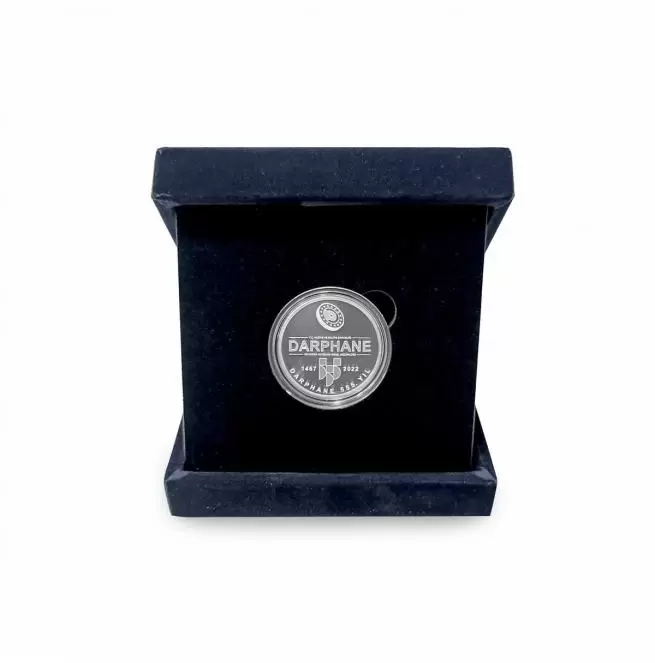 The Turkish State Mint's 555th Anniversary Silver Commemorative Coin with A velvet box