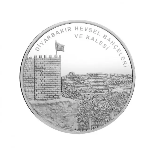 The Diyarbakır Fortress and Hevsel Gardens - Ancient Cities Series No:15 (Silver)