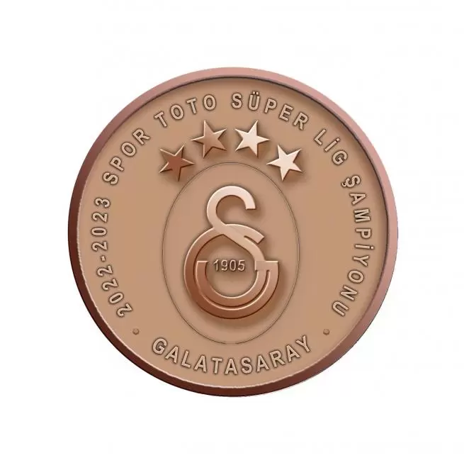 Galatasaray's 23rd Championship Bronze Commemorative Coin