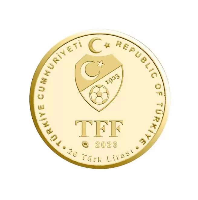 Galatasaray's 23rd Championship Gold Plated Silver Commemorative Coin
