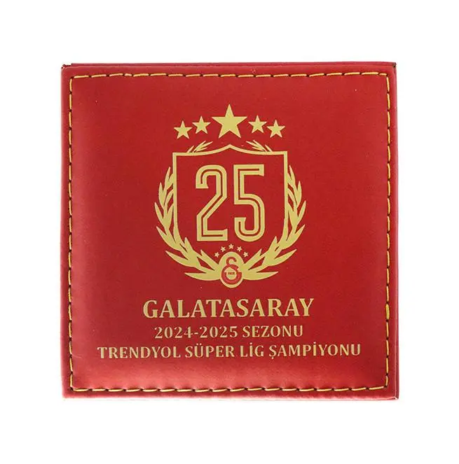 Galatasaray 25. Şampiyonluk Deri Hatıra Para Kutusu
