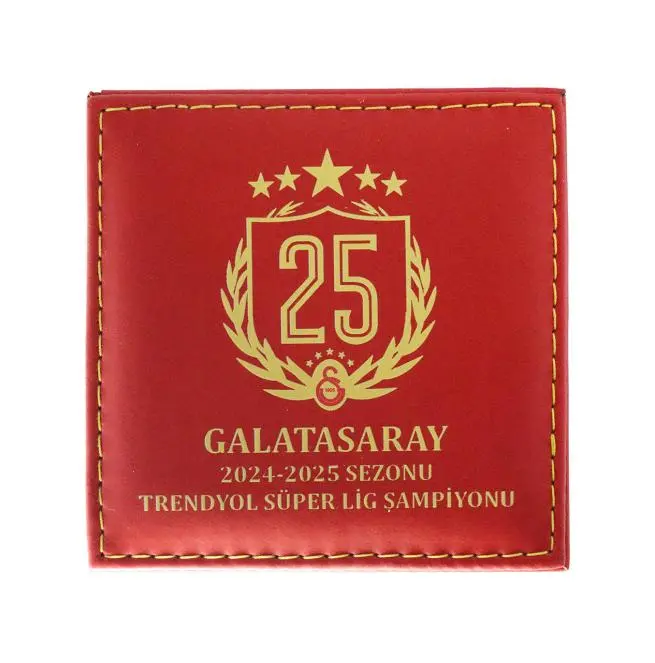 Galatasaray 25. Şampiyonluk Deri Hatıra Para Kutusu
