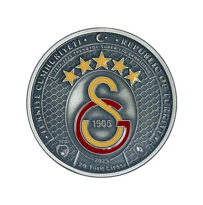 Galatasaray 25. Şampiyonluk Gümüş/Okside Hatıra Parası