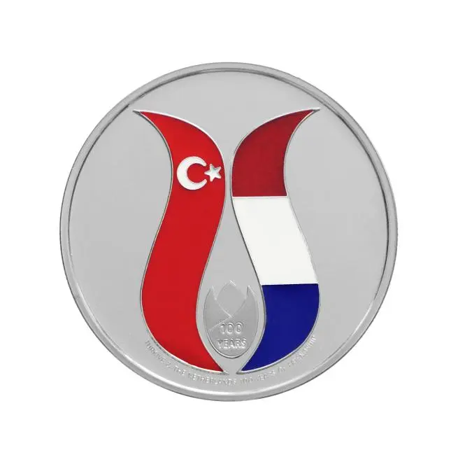 Hollanda İle Dostluk Antlaşması'nın 100. Yılı Gümüş Hatıra Parası