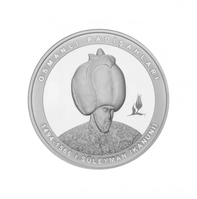 Suleyman The Magnificent Ottoman Sultans Series No:10 Silver Commemorative Coin