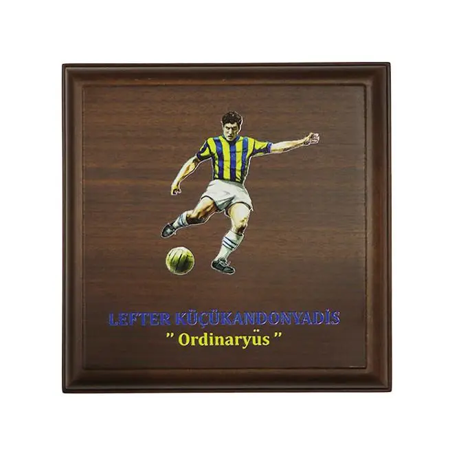 Lefter Küçükandonyadis Ahşap Hatıra Para Kutusu