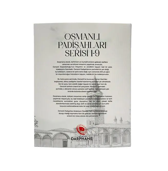Osmanlı Padişahları Bimetal Hatıra Para Serisi 1-9