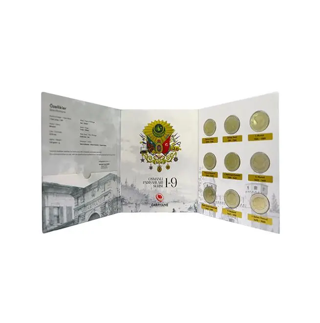Osmanlı Padişahları Bimetal Hatıra Para Serisi 1-9